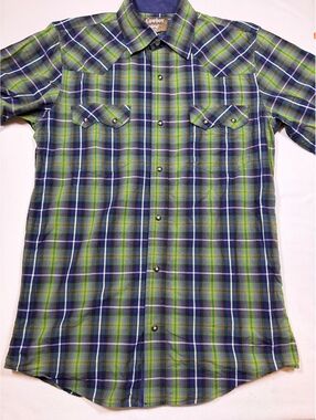 Cowboy Legend plaid western snap shirt